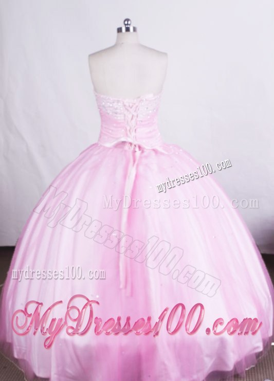 Sweetheart Beading Decorate Light Pink Dress for Quinceanera